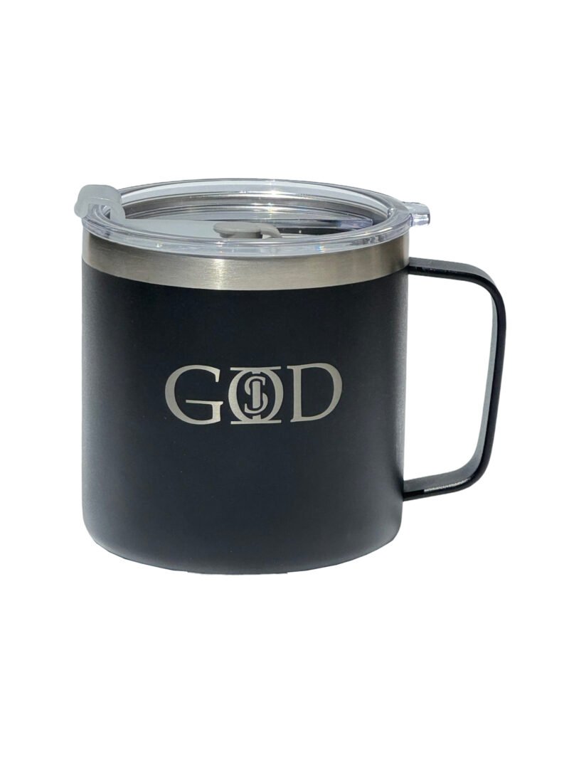 God Is "14oz Coffee Mug" - Black