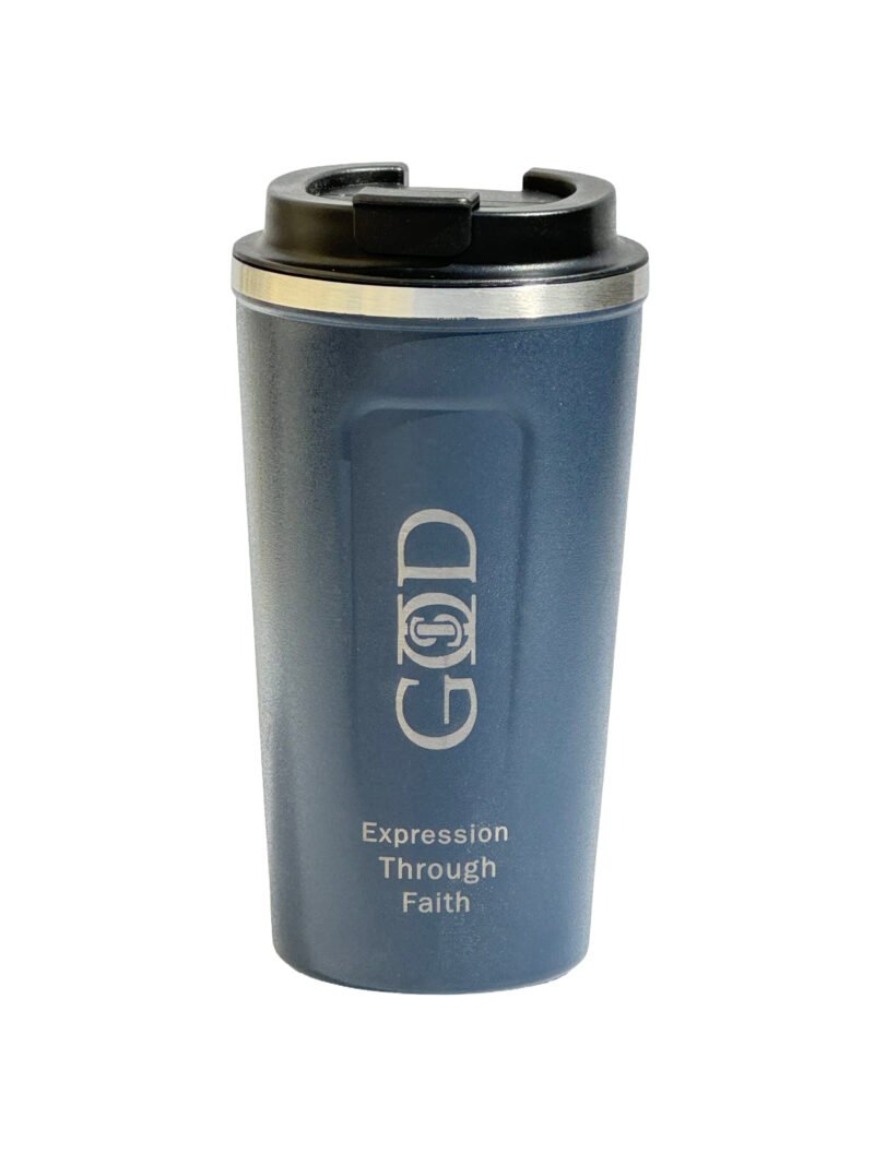 God Is "20oz Coffee Cup" - Blue