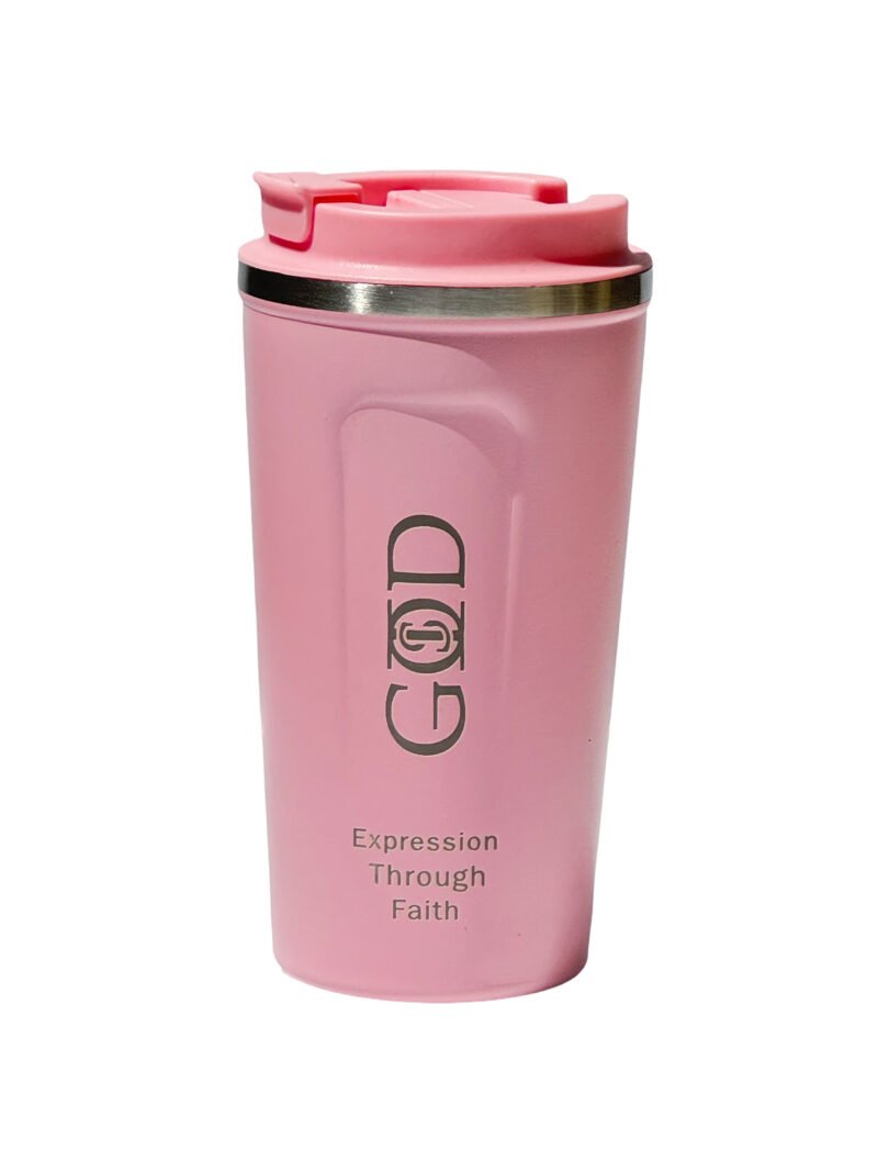 God Is "20oz Coffee Cup" - Pink