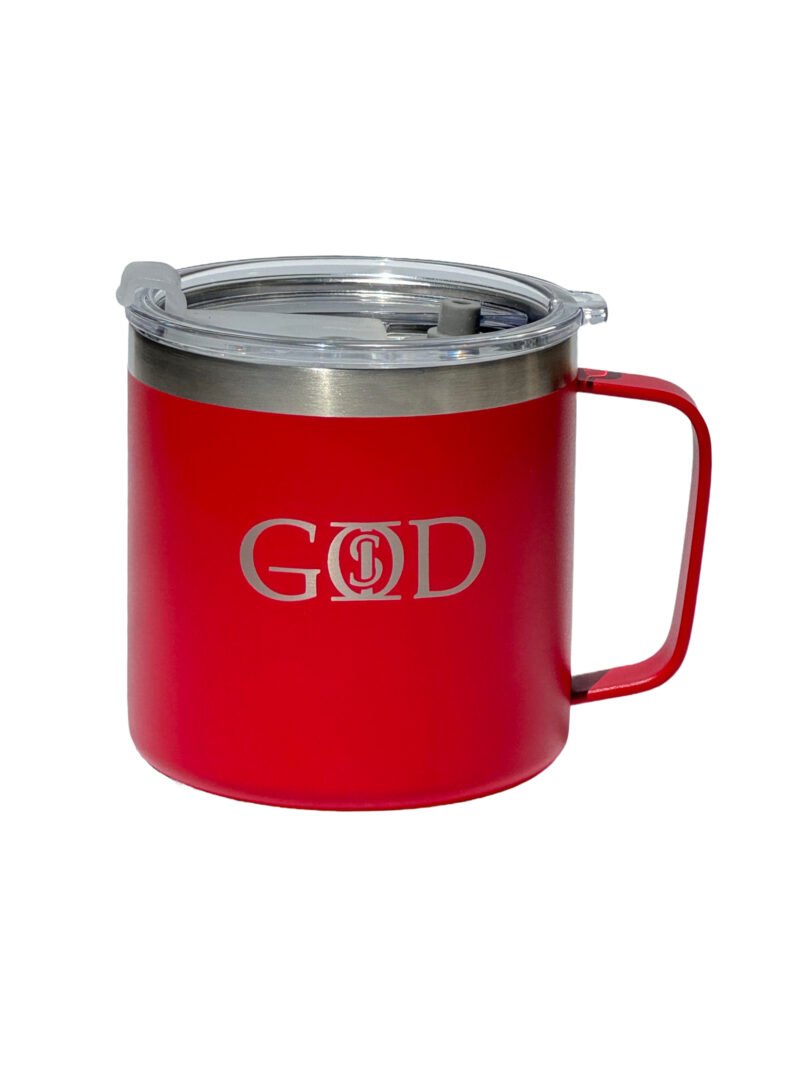 God Is "14oz Coffee Mug" - Red