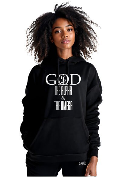 God Is "The Alpha & The Omega" - Black/White Hoodie
