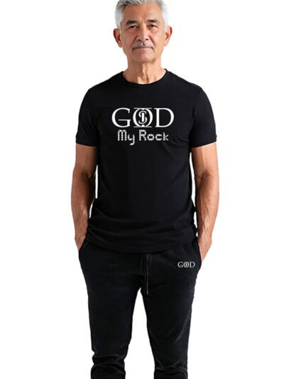 God Is "My Rock" - Black T-Shirt