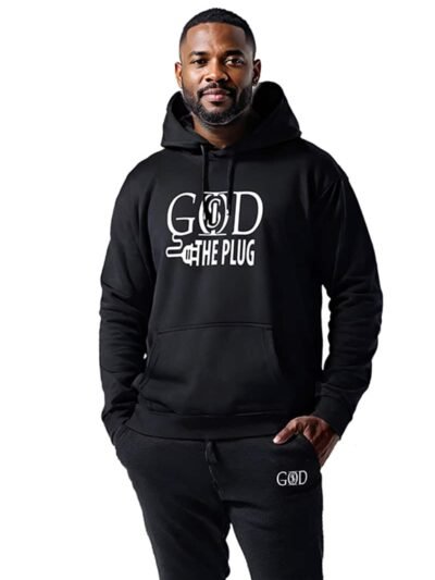 God Is "The Plug" - Black Hoodie