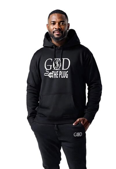 God Is "The Plug" - Black Hoodie
