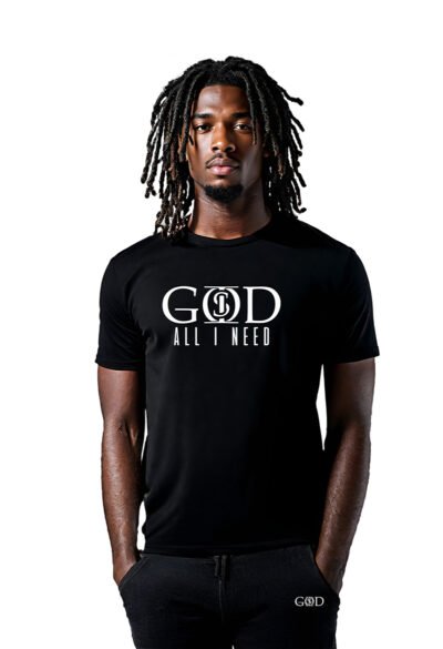 God Is "All I Need" - Black T-Shirt