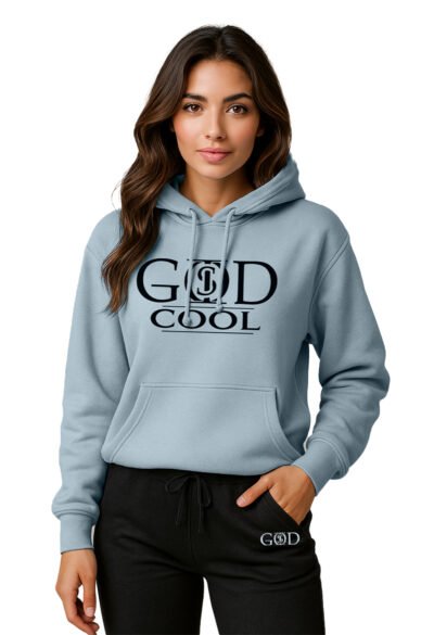 God Is "Cool" - Blue Mist Hoodie