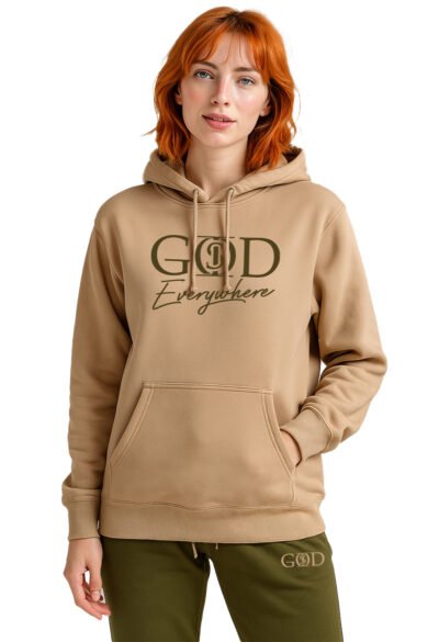 God Is "Everywhere" - Tan Hoodie