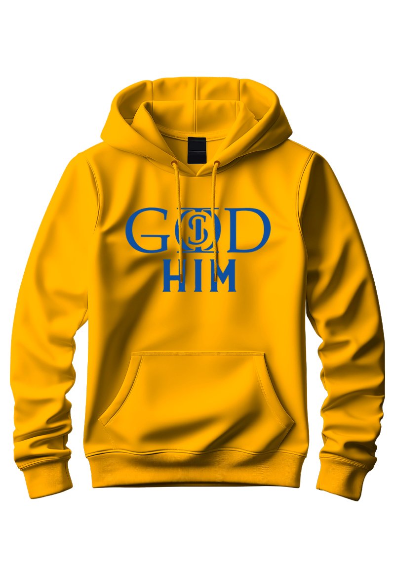 God Is "Him" - Gold Hoodie - Image 2