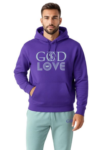 God Is "Love" - Purple Hoodie