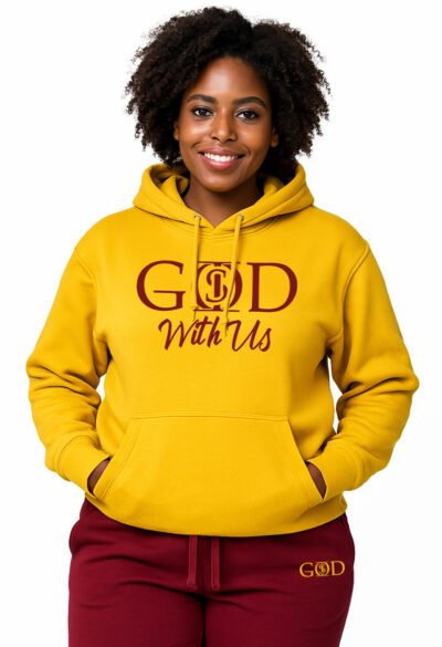 God Is "With Us" - Gold Hoodie