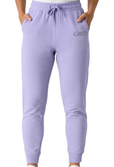 God Is "Joggers" - Lavender/Grey