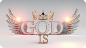 God Is: God Is Crown Wings Rose Gold
